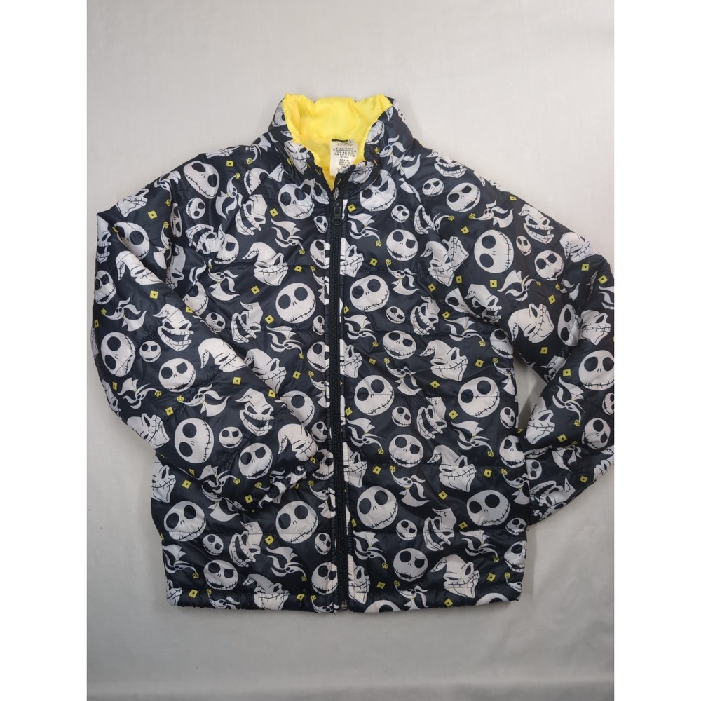 Disney Youth 7/8 Nightmare Before Christmas Kid Puffer Jacket Skellington Boogie